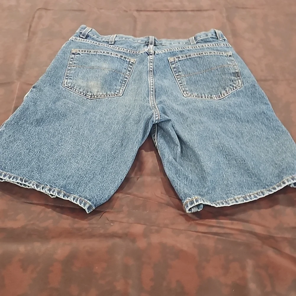 M Blue Jean Shorts Sz Waist 36 - Picture 5 of 5